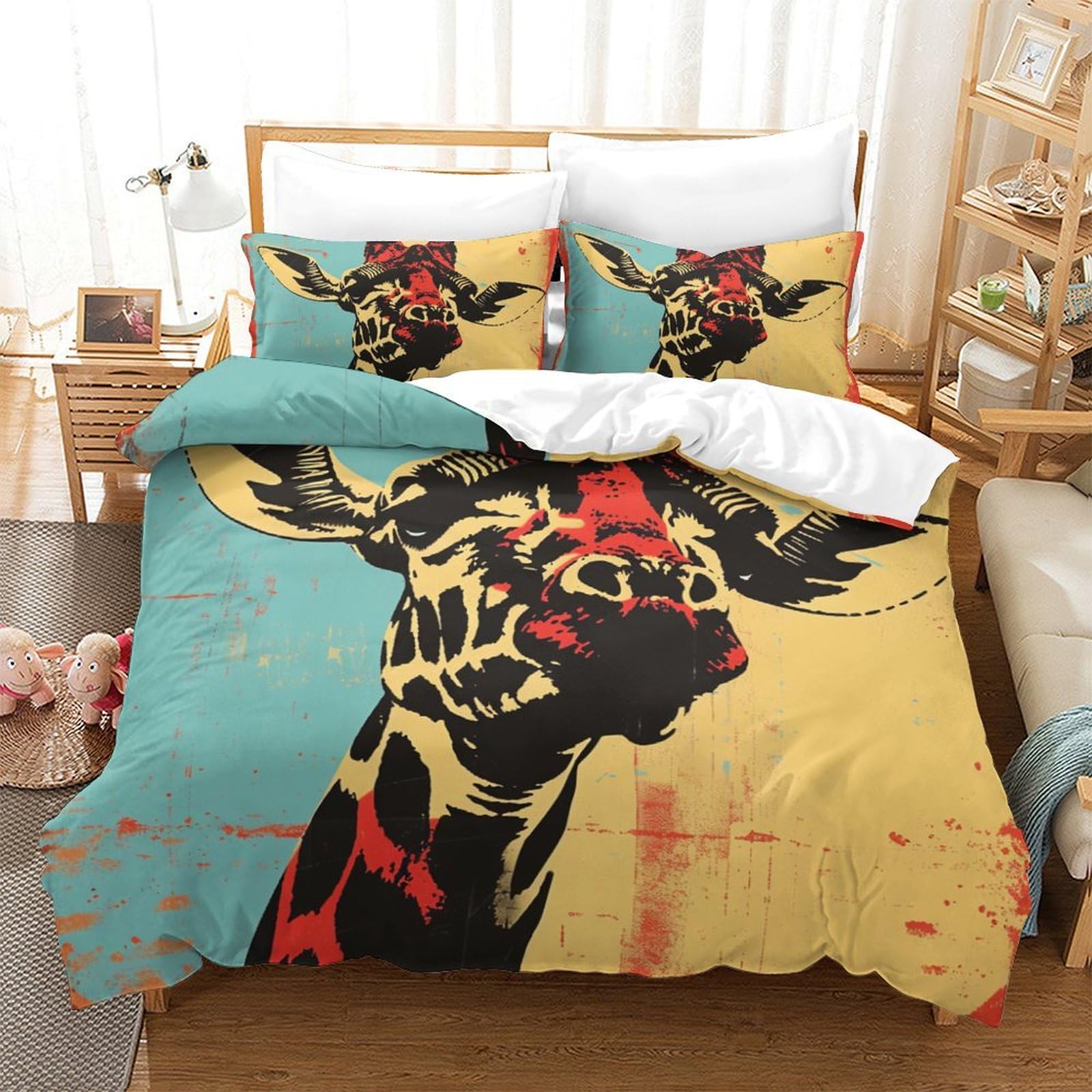Parure de lit girafe 3D pour transformer votre chambre parentale