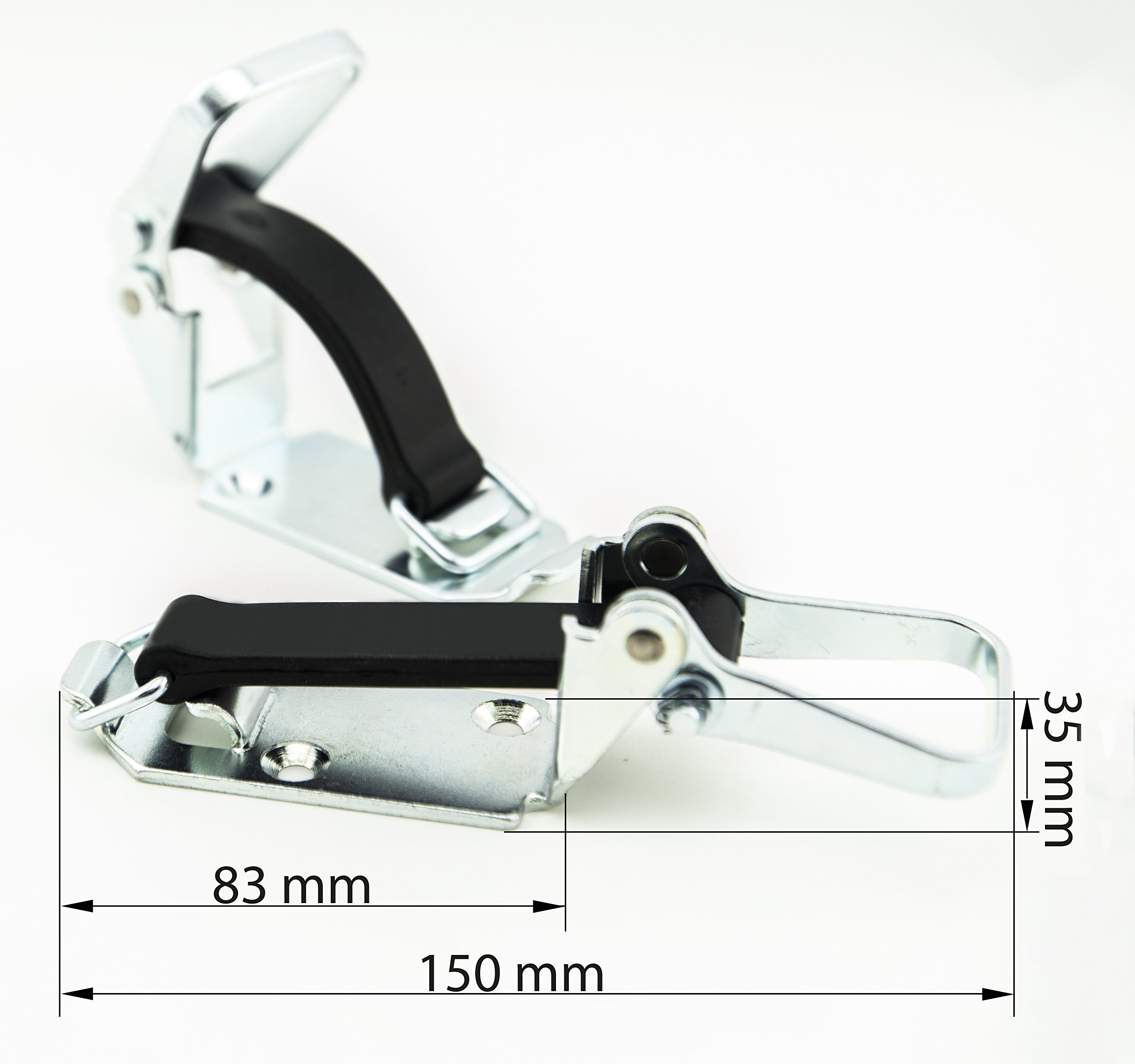 SMI - Cierre universal USP1 – Portaherramientas para diámetros de hasta 60 mm de diámetro con goma tensora para fijación de tallos, barras o tubos (10 unidades)