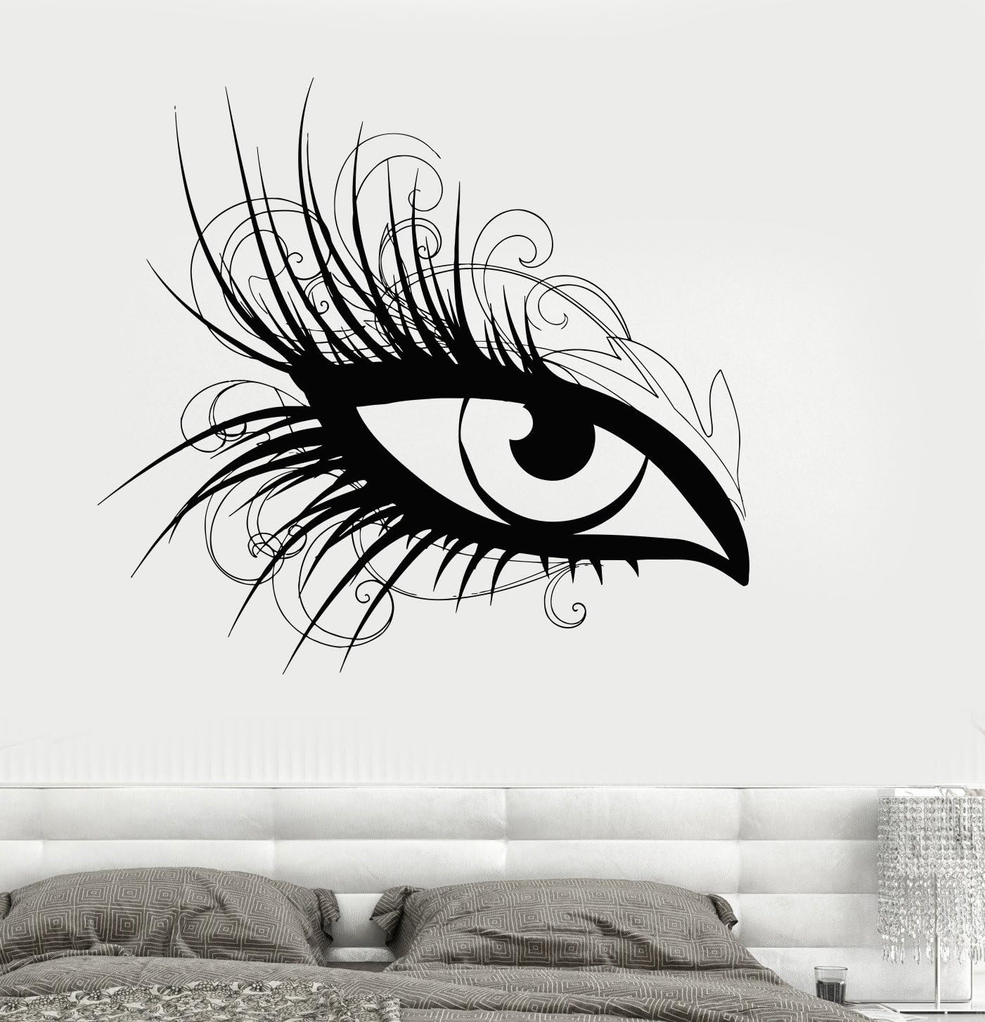 Large Vinyl Wall Decal Eye Beauty Salon Makeup Cosmetic
