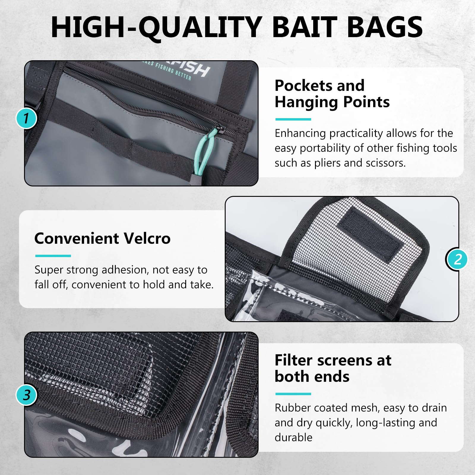 THKFISH Fishing Bolsa de señuelos, Bolsa para cucharillas de trucha, Bolsa de señuelos enrollable, Funda monedero para señuelos, Estuche para señuelos de trucha con wobbler, Bolsa de almacenamiento