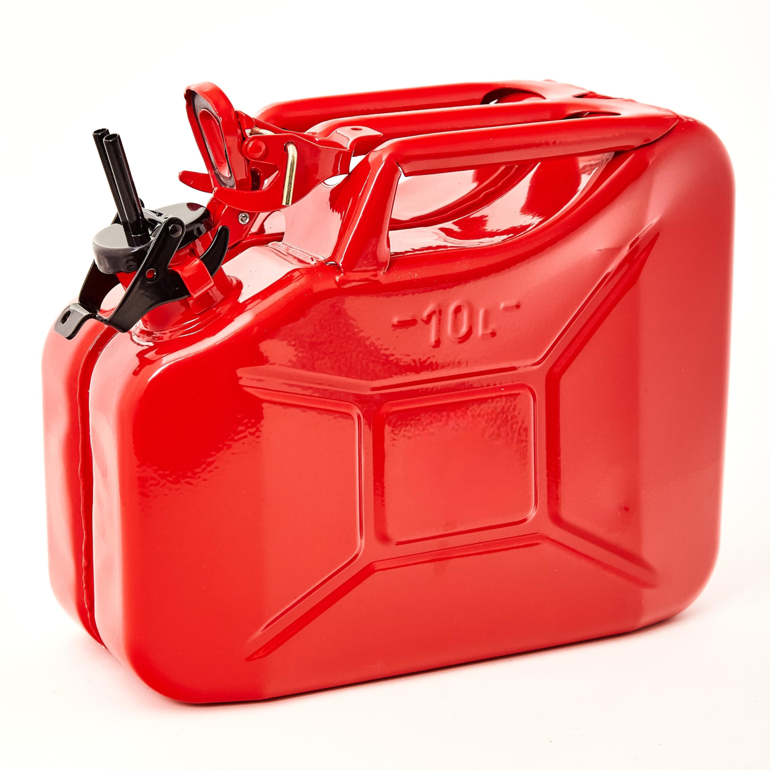 BW Adattatore per tanica carburante in metallo un tubo di aspirazione e un tubo di alimentazione per il collegamento di un tubo della benzina al serbatoio e per il collegamento di altri contenitori