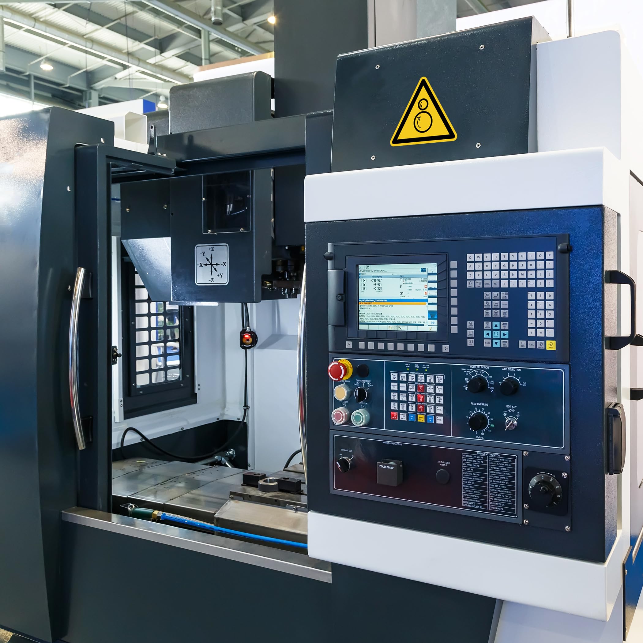 Señal de advertencia de rollos opuestos, símbolo de advertencia según DIN EN ISO 7010 ASR A1.3 W025 – Pegatina de advertencia de peligro para operaciones industriales máquinas LTI013 (100