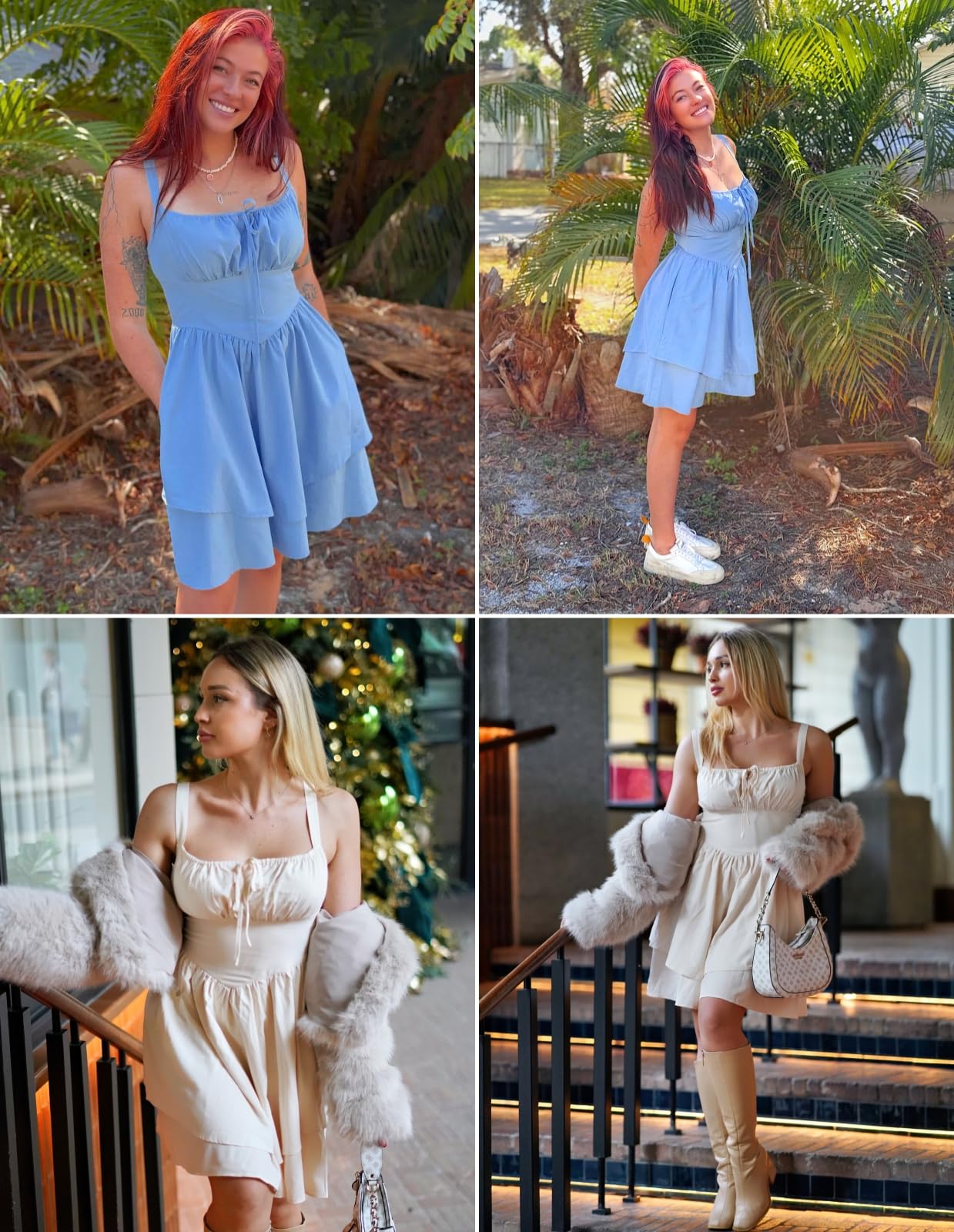 Scarlet Darkness Robe courte de style corset pour femmes et adolescentes, robe d'été à volants, robe pour remise de diplôme ou bal de rentrée