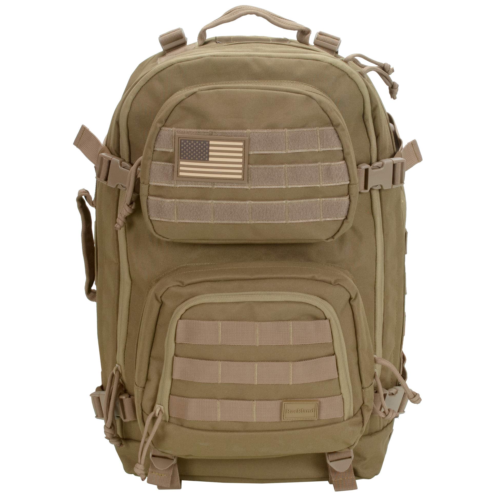 Rockland Military Tactical Laptop Backpack, Tan, L, Military Tactical Laptop Backpack