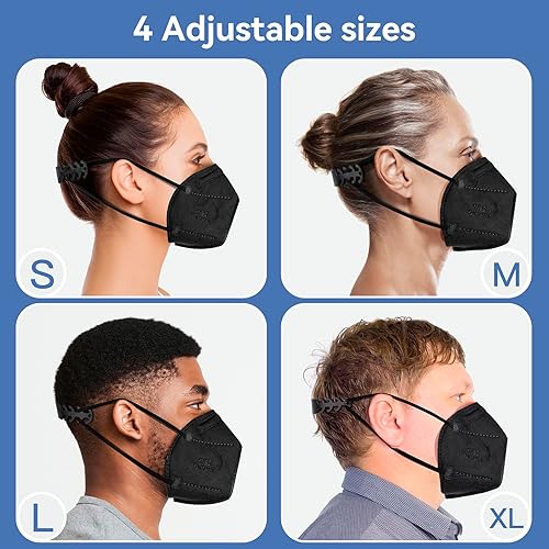 Miniatura 4 de FENFEN Mascarillas KN95 desechables para adultos, paquete de 50 unidades, protección contra el polvo, seguridad contra el polvo, transpirables,