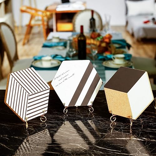 Miniatura 3 de Tatuo 4 paquetes de soportes para platos de 5.9in, soporte de marco de caballete de hierro, soporte de fotos decorativo para decoración del hogar