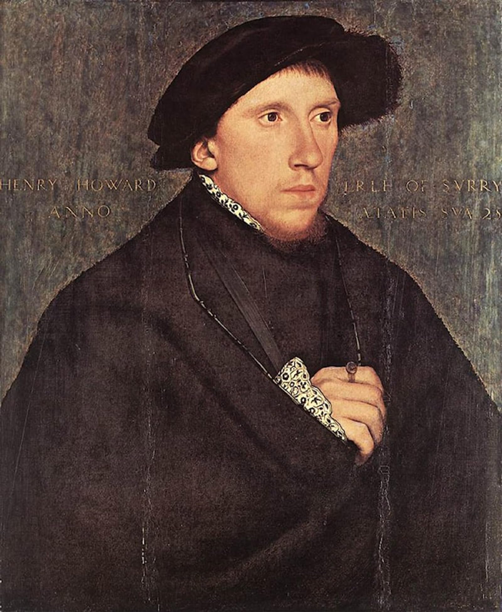 Posteriik No Frame Vintage Art Print Images Pictures Print Portrait Of Henry Howard The Earl Of Surrey Hans Holbein Modern Colour Posters For Office Home Decor 60X90cm