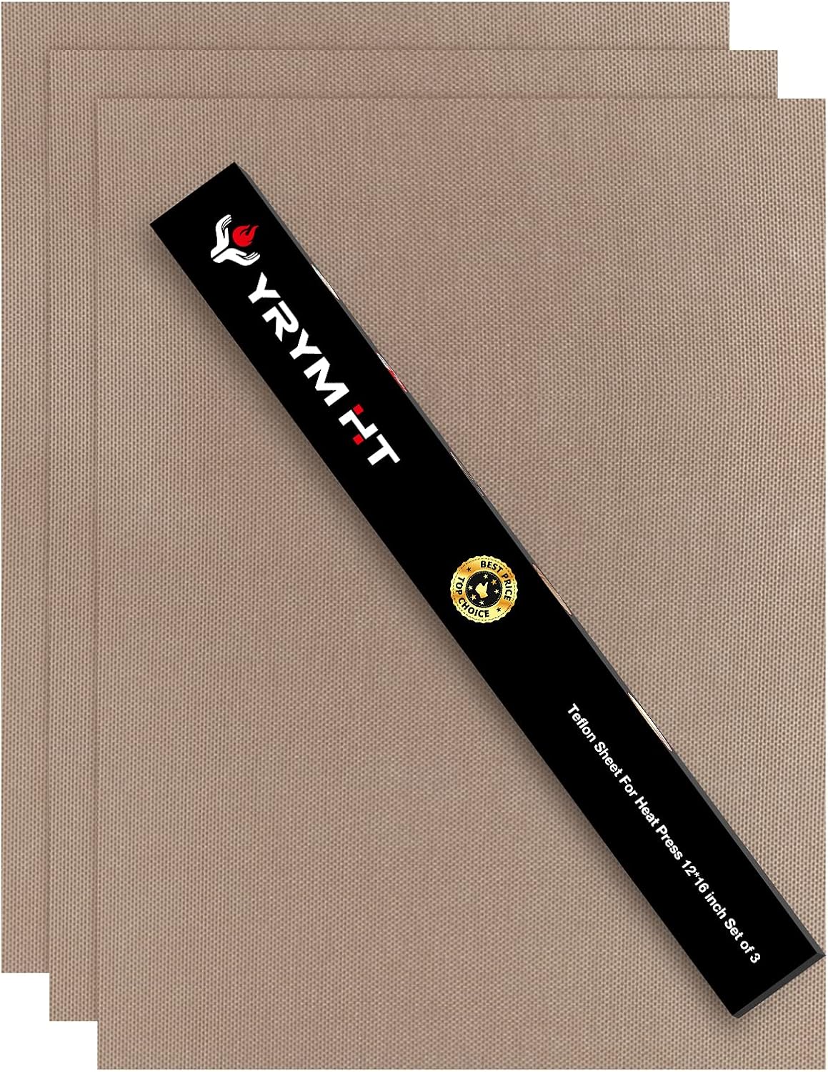 3 Pack PTFE Teflon Sheet for Heat Press 16" x 12" Non