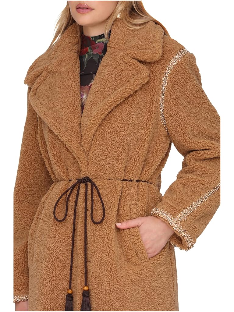 Tan Avec Les Filles Oversized Belted Coat