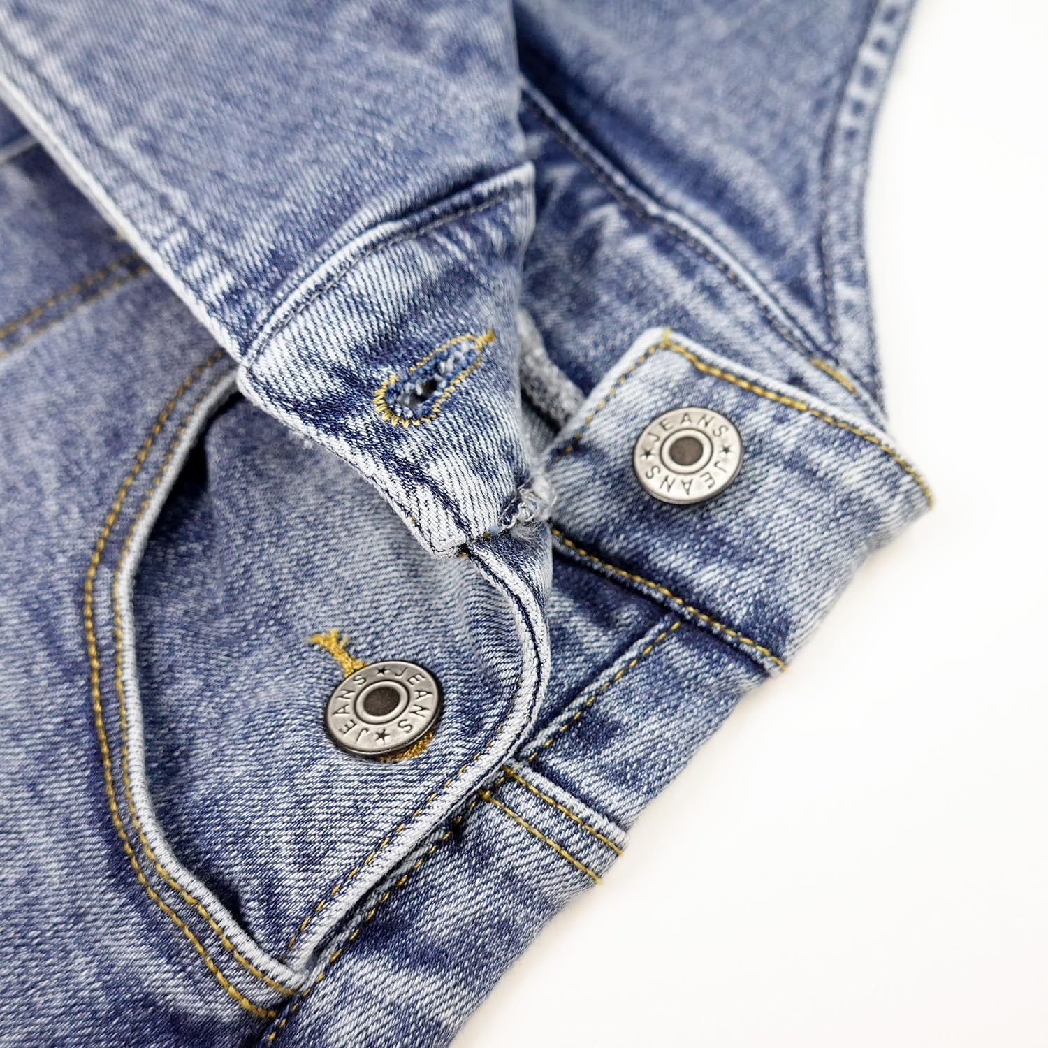 KIDSCOOL SPACE Girls Denim Skirt,6-14T Little Big Girls Ripped A-line Jean Overall Dress - Image 5