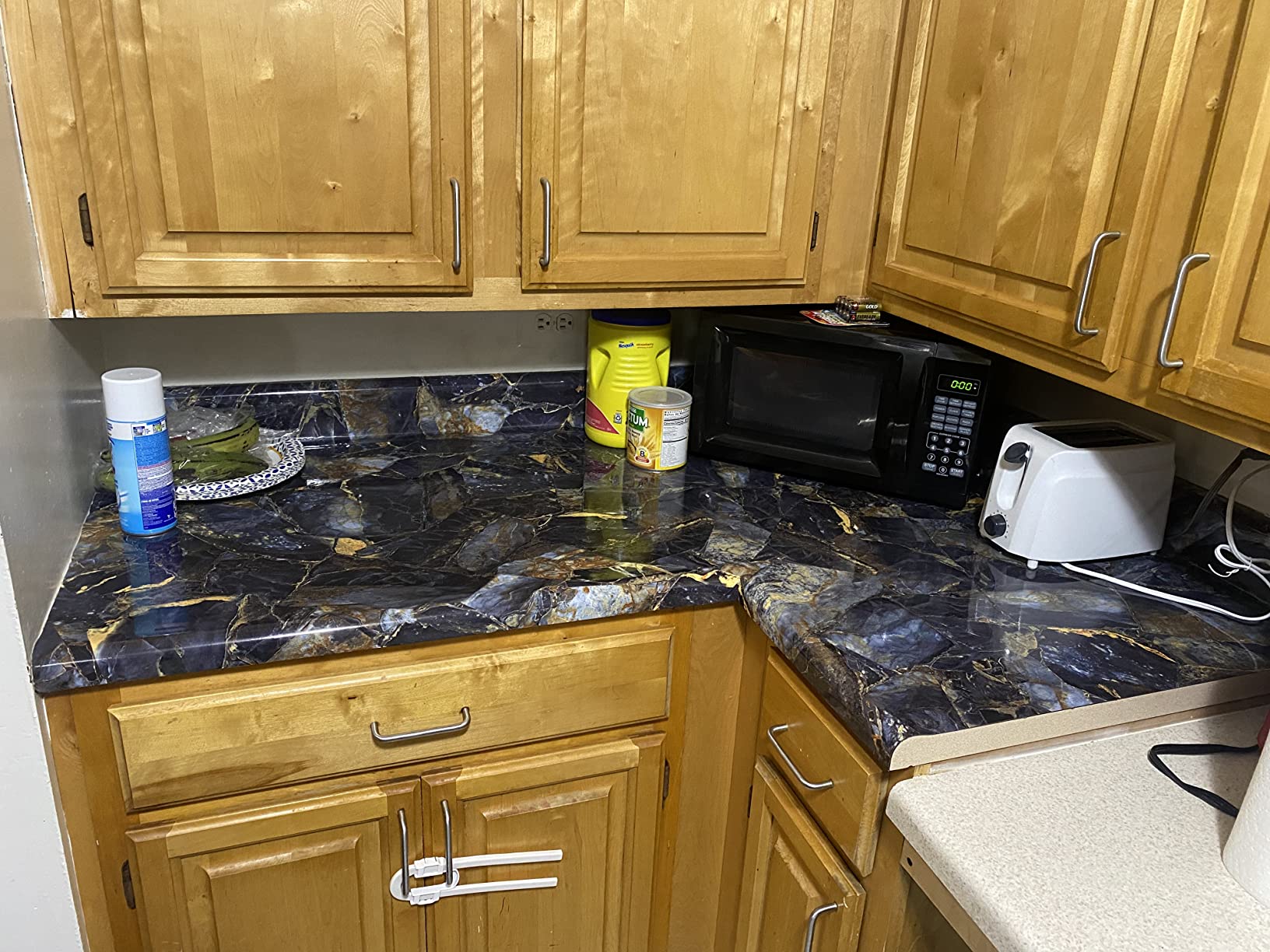 10/mo Finance Livelynine 197 X 36 Inch Wide Contact Paper Gold and