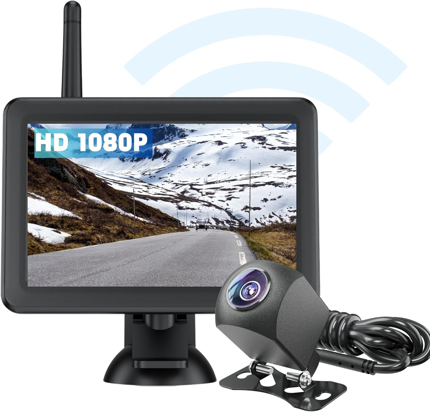 EWAY Wireless Backup Camera HD 1080P 5" Monitor Kit, Stable
