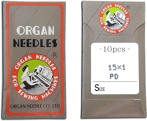 20 agujas de titanio para máquina de coser para el hogar con mango plano de 15 x 1 HAX1, varios tamaños (9014)