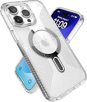 Amazon.com: Speck Clear iPhone 15 Pro Max Case - ClickLock No-Slip