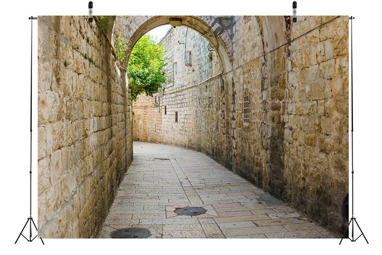 BELECO 6x4ft Fabric Jerusalem Old City Backdrop Damascus