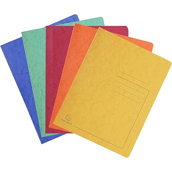 Exacompta Colorspan 39990E File Folders x 25, Printed, 24 x 32 cm, for DIN A4, up to 350 Sheets, Pack of 1, Assorted Colours