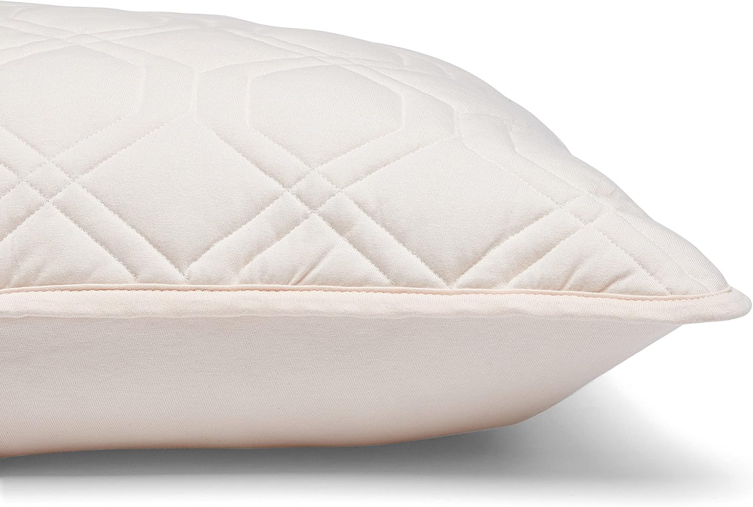 Amazon Basics Cotton Jersey Blend Quilt Pillow Sham - Standard, Blush