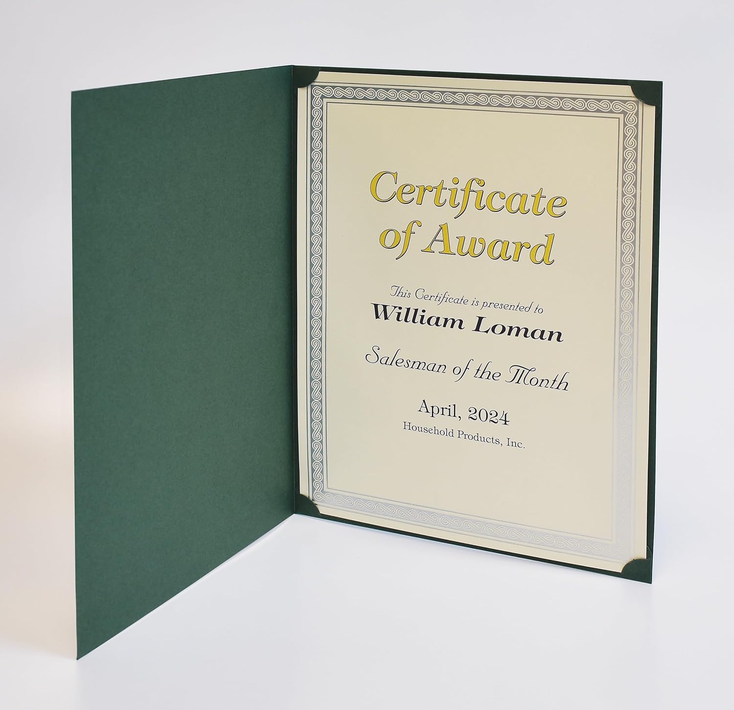 50 Pack Certificate Holders, Diploma Holders, Document Covers with Gold Foil Border, by Better Office Products, for Letter Size Paper, 50 Count (Hunter Green)