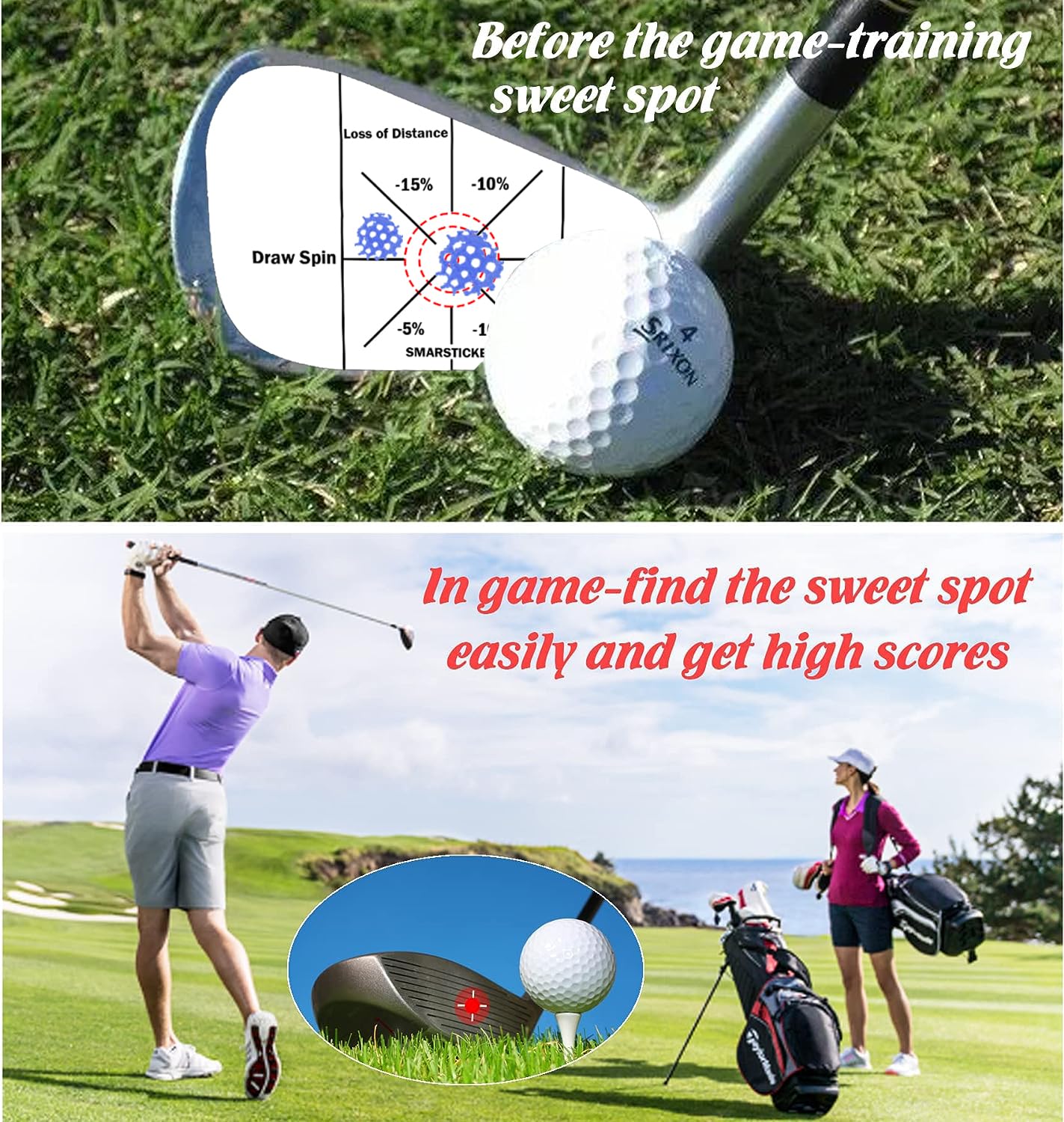 Rubans Adhésifs D'impact Pour Clubs De Golf - Lot De 150 étiquettes Bleues - Pour S'entraîner Et Analyser La Frappe