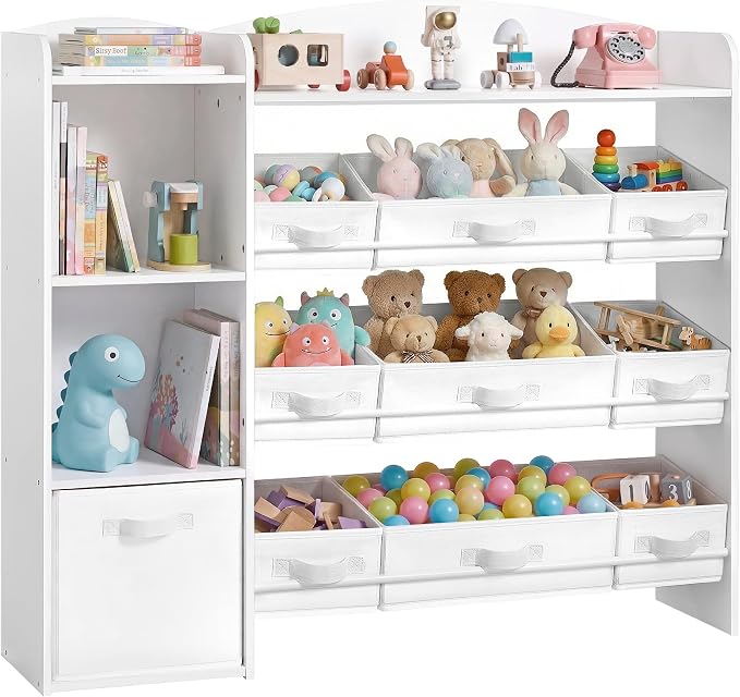 Estantería Infantil SONGMICS con 9 Cestas y Cajón - Organización y Seguridad