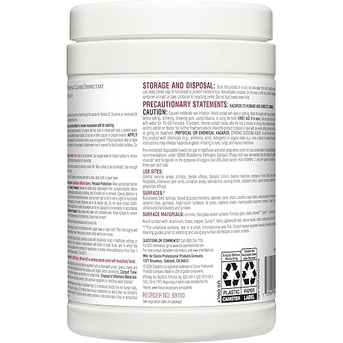 Miniatura 4 de Dispatch 69150 toalla desinfectante de hospital con blanqueador (150 unidades)