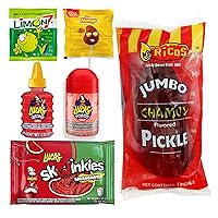 Vista 5 de Kit de pepinillos Tiktok Chamoy con dulces, incluye salsagheti Skwinkles, Lucas Gusano y mucho más de Ma Lit Candy