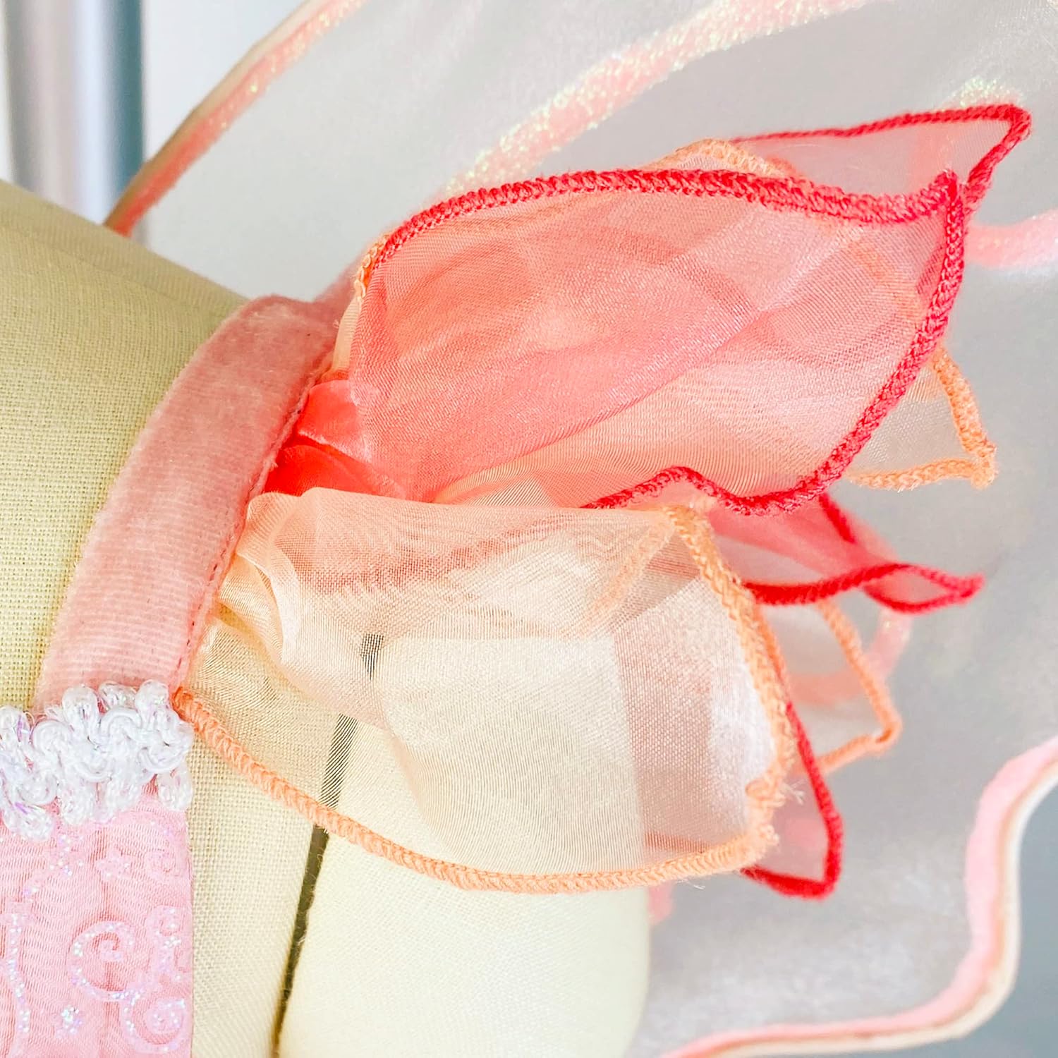 Pink Fairy dresses up costume set for Girls with Wing and headband - Image 3