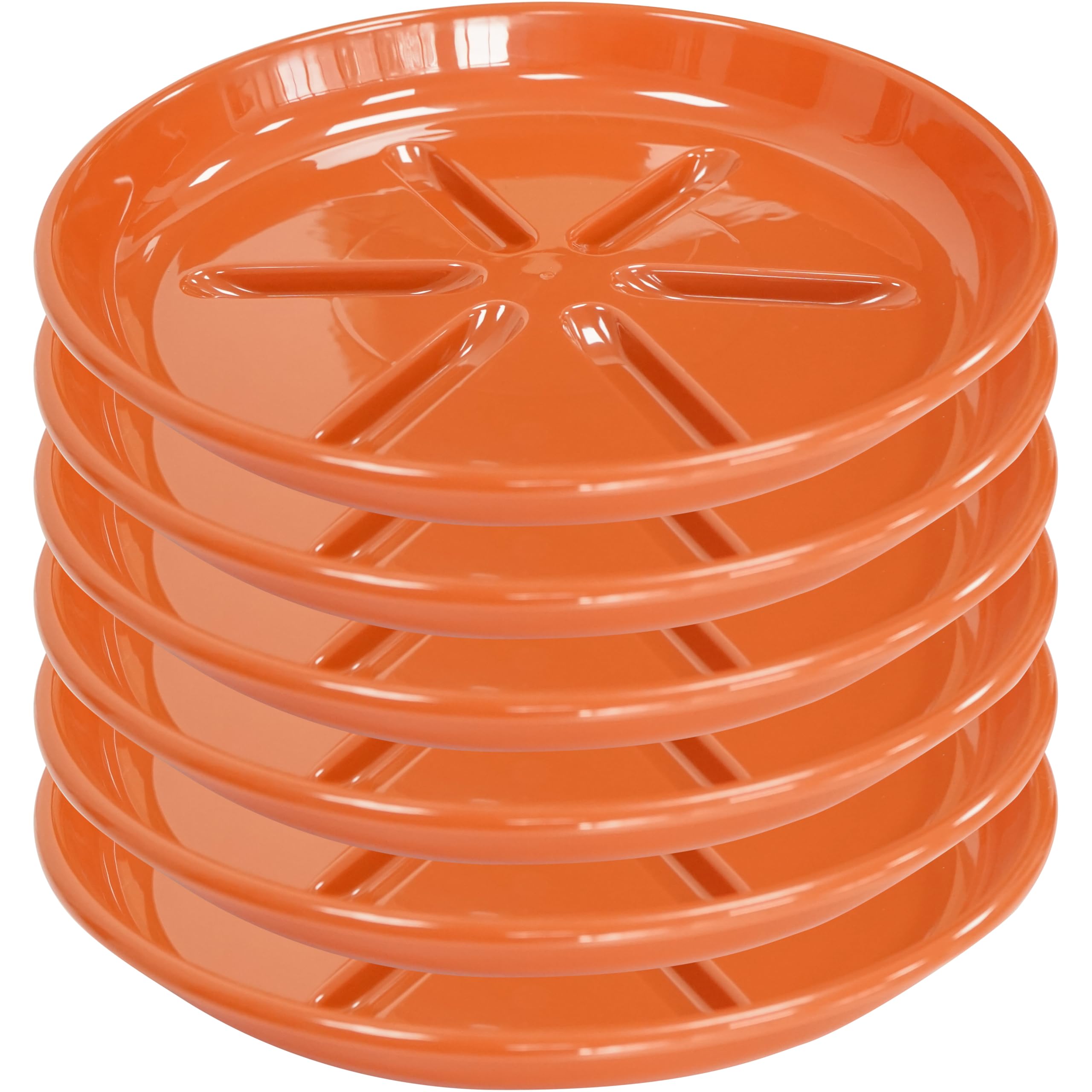 Plant Saucers - 6 Pack Heavy Duty Drainage Trays -12