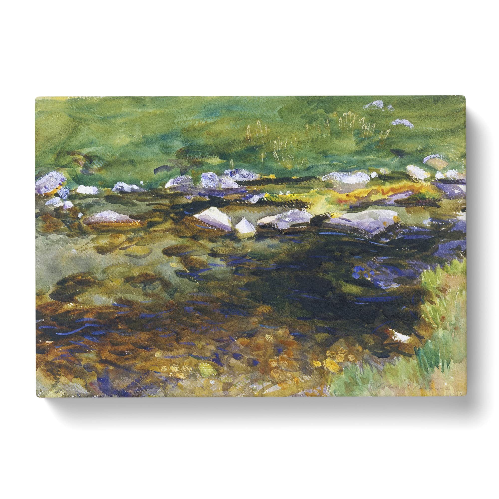Brook And Meadow By John Singer Sargent Canvas Print, Mixed, 25L x 50W cm - Image 2