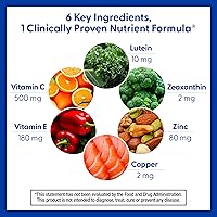 Vista 2 de PreserVision AREDS 2 - Suplemento vitamínico y mineral para los ojos, contiene luteína, vitamina C, zeaxantina, zinc y vitamina E, 120 cápsulas