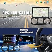 Vista 5 de Estéreo de coche de 101 pulgadas para Jeep Wrangler 2011 2012 2013 2014 Radio Carplay inalámbrico integrado Andriod Auto HiFi navegación GPS AMFM