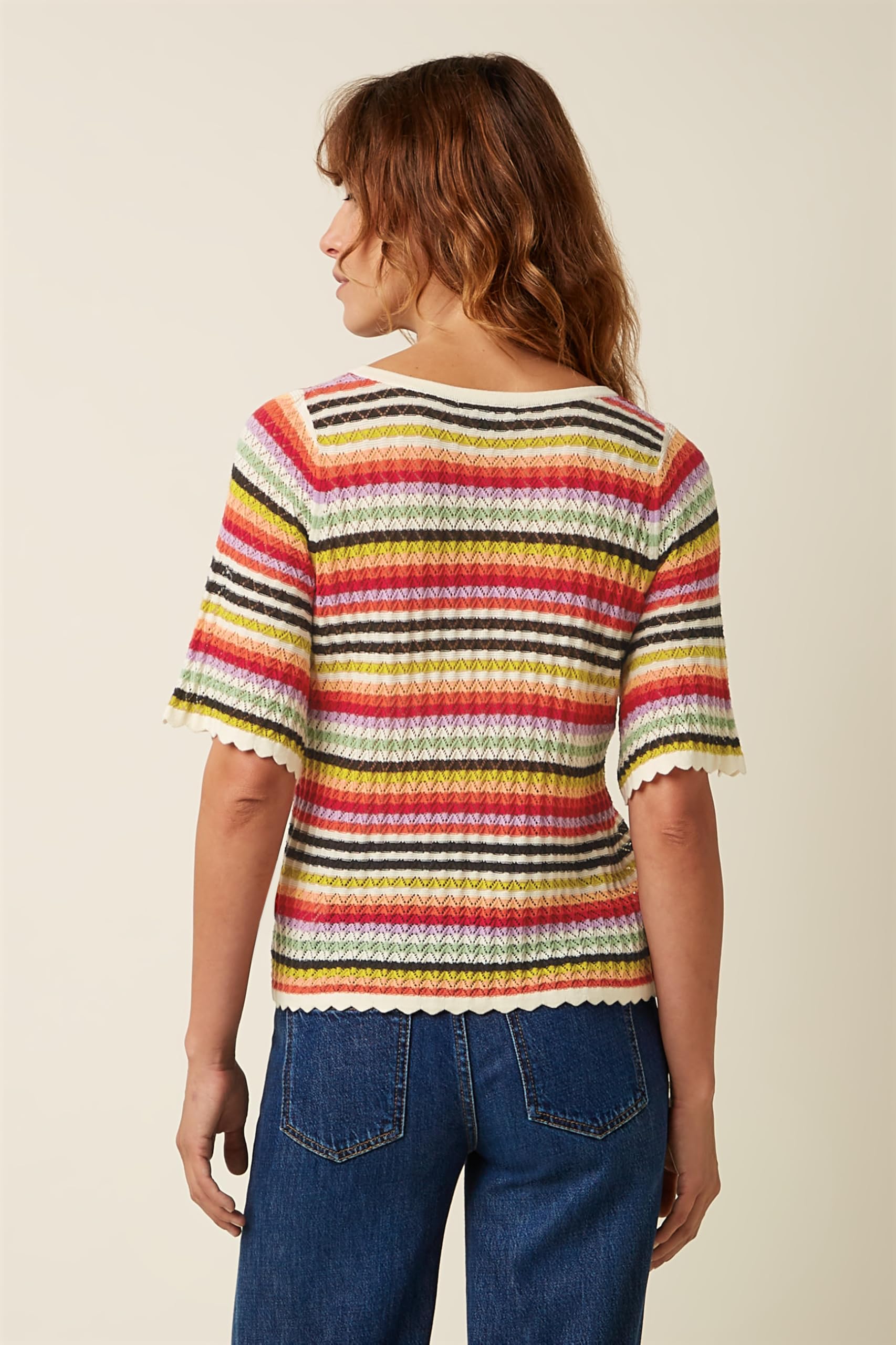 King Louie Top de punto para mujer de algodón orgánico Maree Top Basile