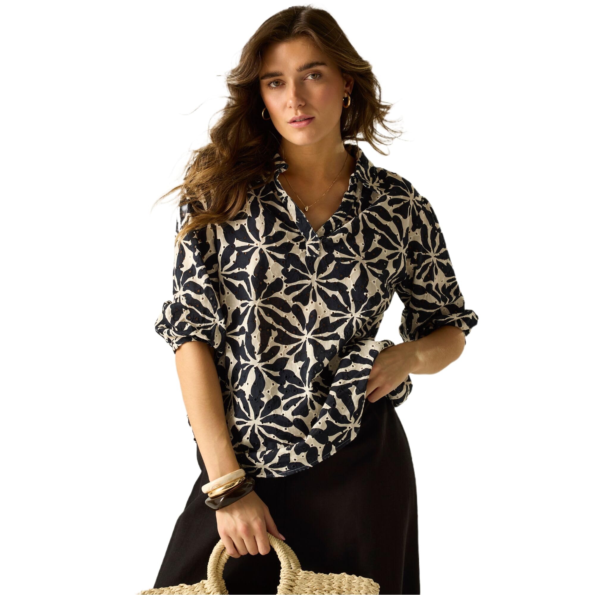 Regatta - Women's Blouse - Cotton/Linen - Size 10