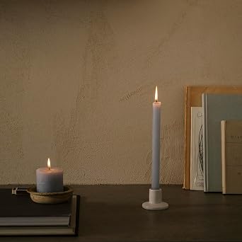 Spaas Rustic Pillar Candle 100/130 mm 95h, Light Blue [Energy Class A+]