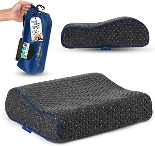 Reisekissen-Campingkissen-ergonomisches Memory-Schaum-Kissen mit temperaturregulierendem Bezug-Oeko-TEX Made IN Green