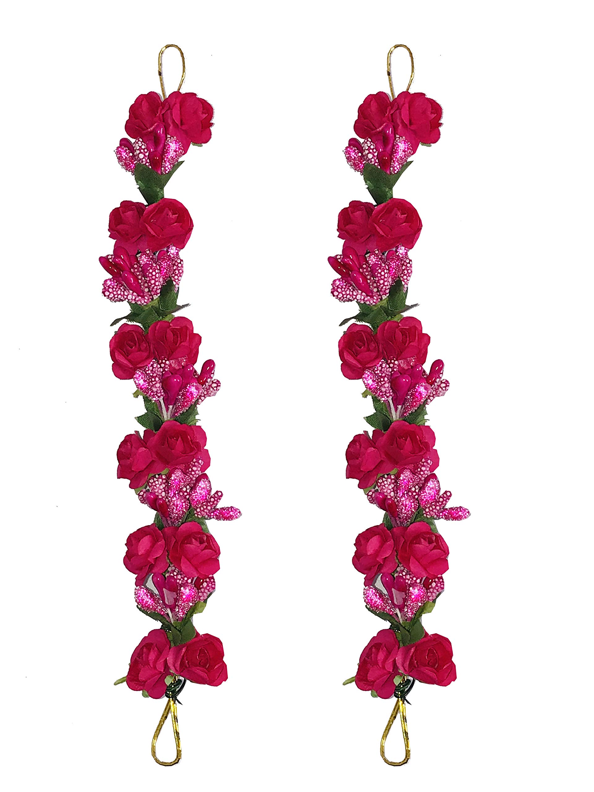 GadinFashion™ New Artificial Flower Gajra Juda/Accessories Bun For Women, Girls, Color-Rani Pink, Pack-02 (B08PK461VK) Amazon Price History, Amazon Price Tracker