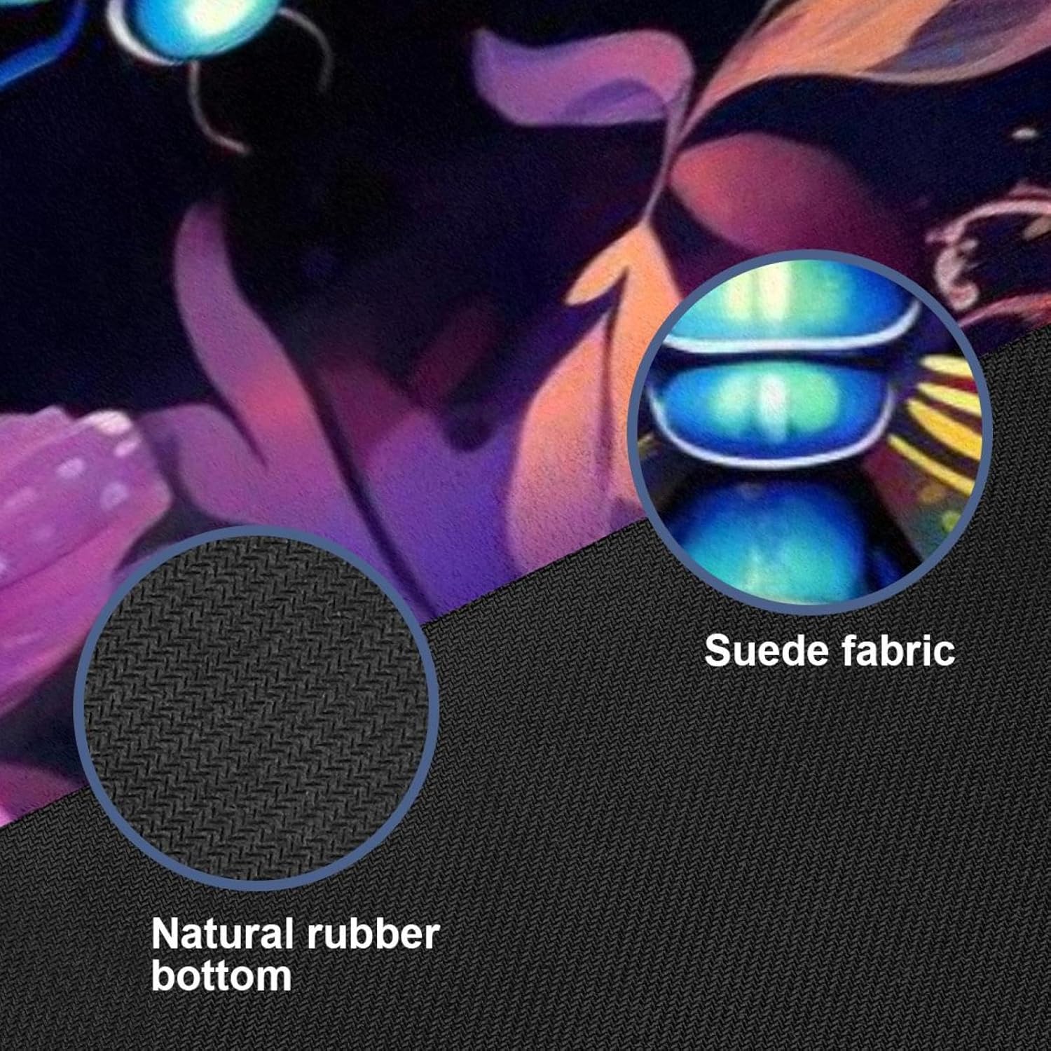 Yoga Towel, Dragonfly Pattern Non Slip Sweat Absorbent Hot Yoga Mat Towel for Hot Yoga, Pilates and Fitness - 72.8" x 26.8"