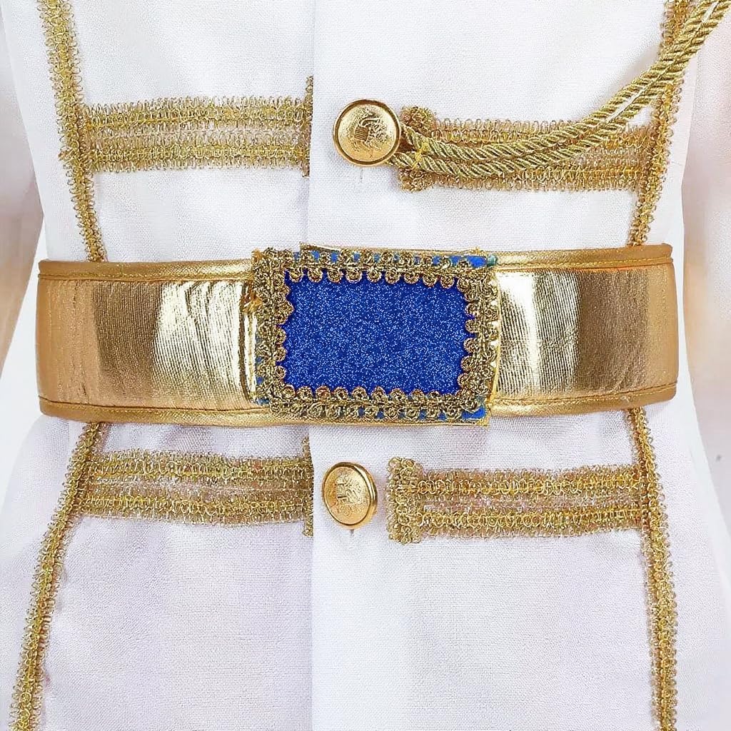 Akokvlar 10 Pcs Prince Charming Costume for Boys Medieval Royal King Outfits for Kids - Image 7