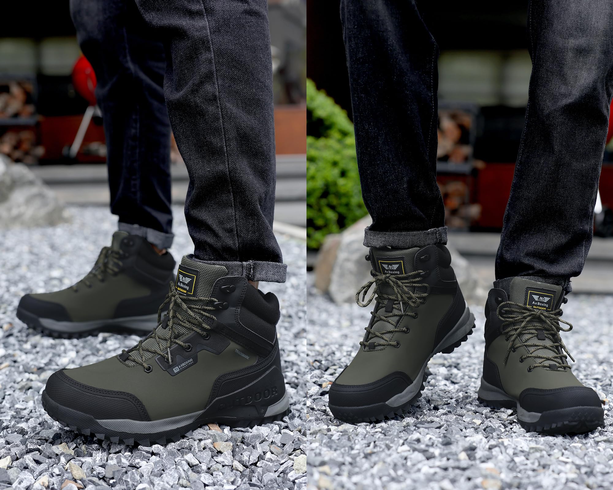 ARRIGO BELLO Hombre Botas Botines Zapatos Invierno Botas de Nieve Cálido Fur Forro Aire Libre Boots Urbano Senderismo Esquiar Caminando 41-46