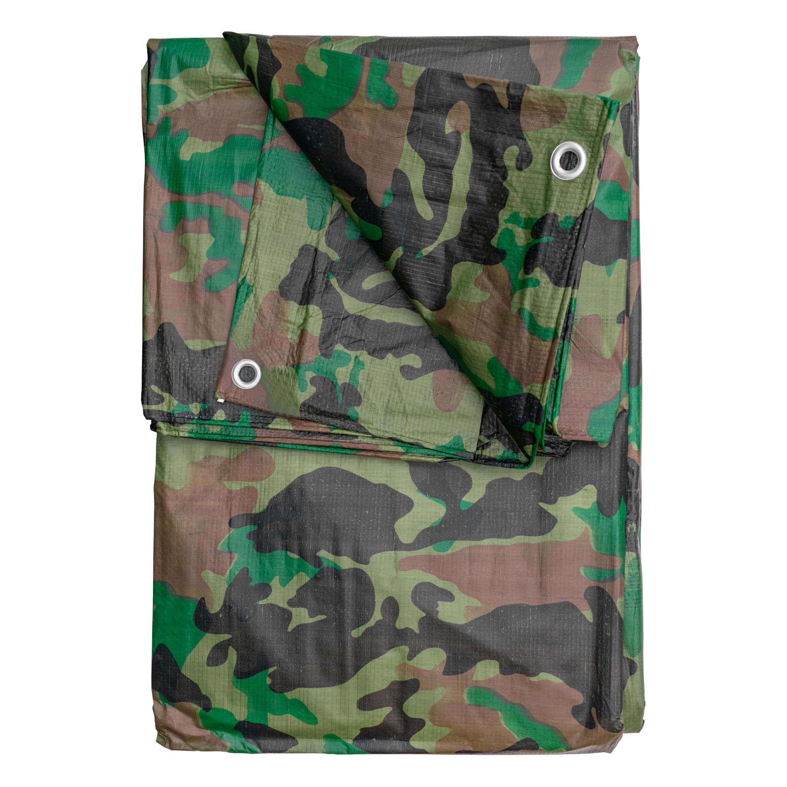 Tarpaulin Sheet Cover All-Purpose Waterproof Strong & Durable Tarp for Home, Garden, Roof Outdoor Protector Camo (90GSM), 8 x 12 m — image 1