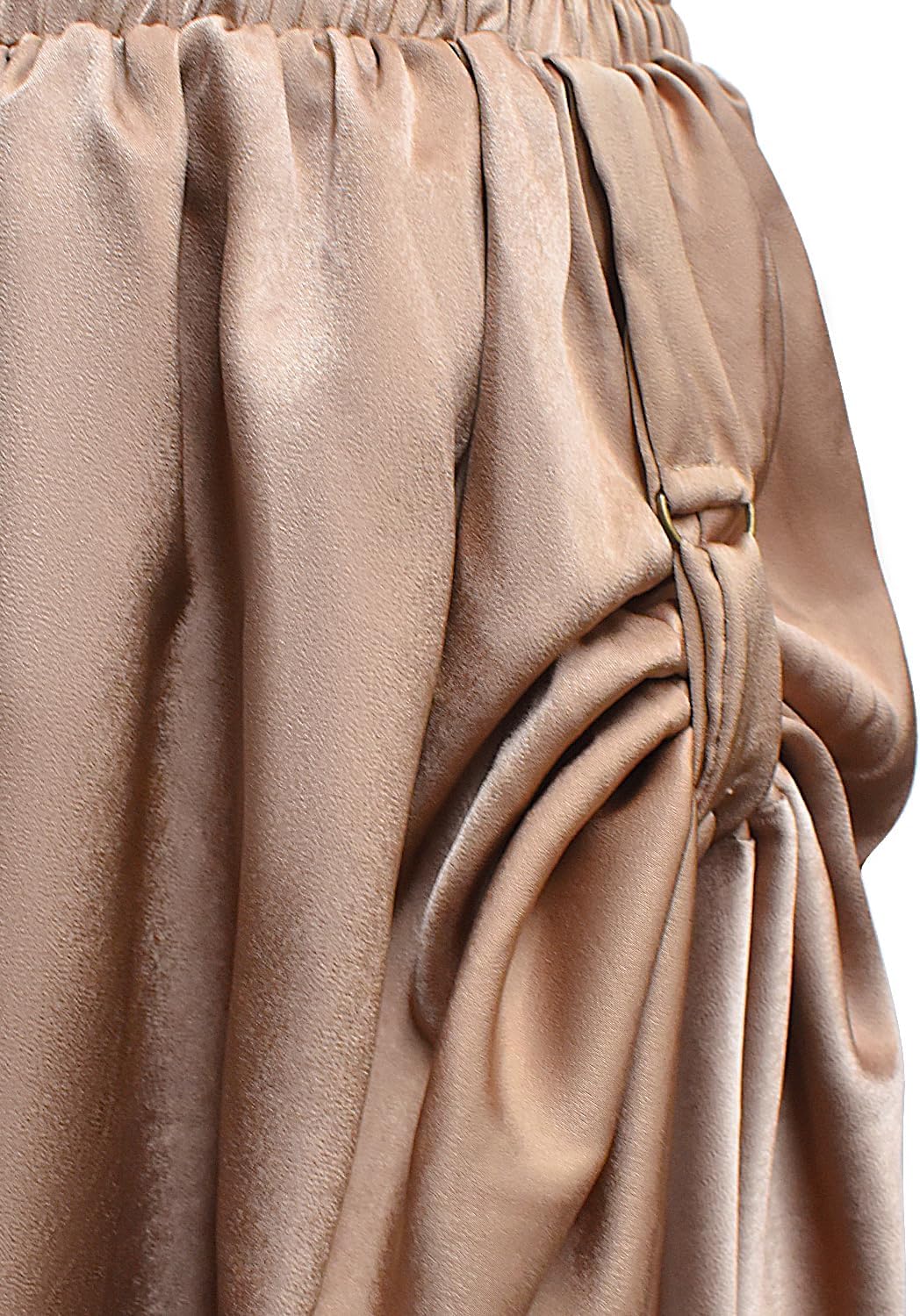 ATENTO Women Renaissance Style Skirt, Medieval Victorian Pirate Cosplay Costume Double Layered Maxi Long Skirts - Image 6