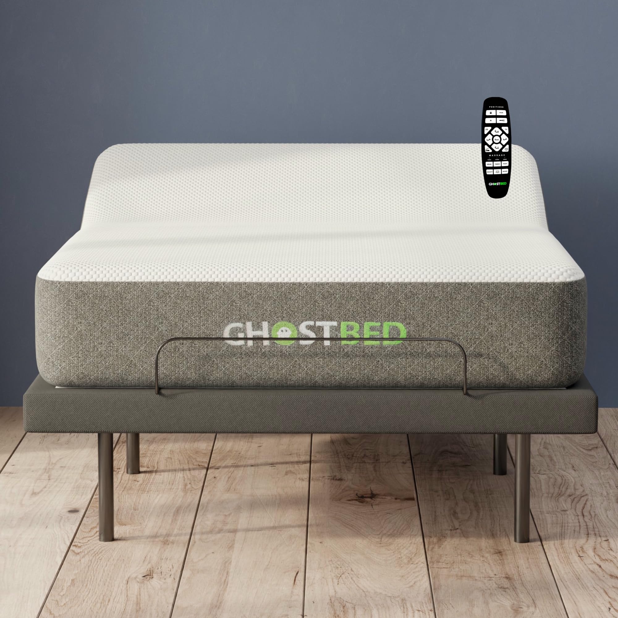 GhostBed Adjustable Queen + 11 Memory Foam