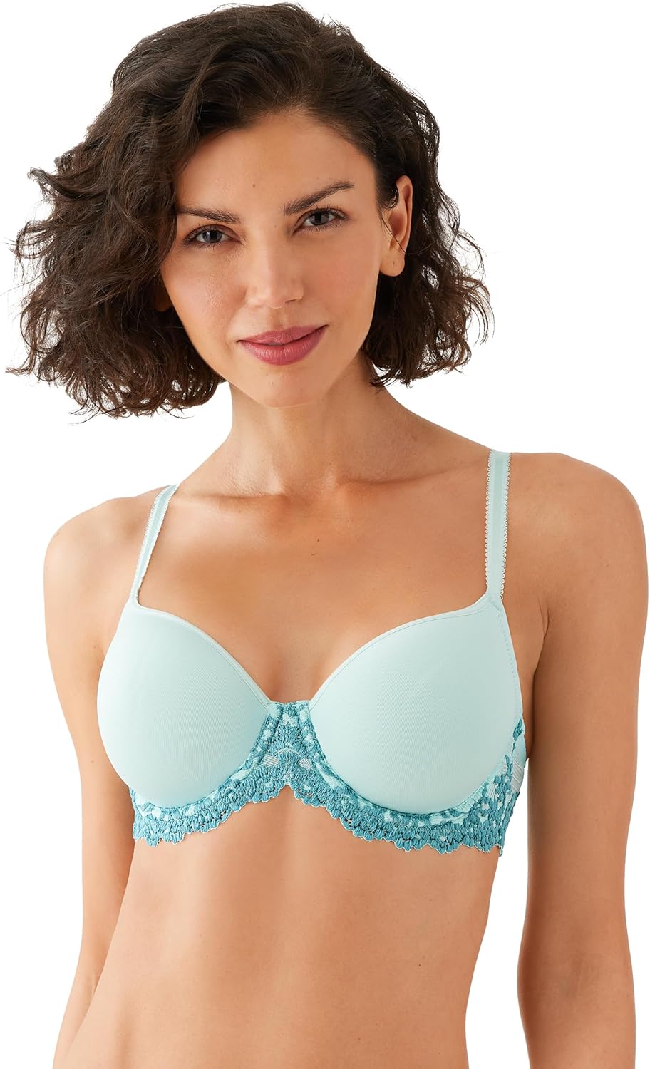 Wacoal Womens Embrace Lace Lightly Padded Underwire Mid Coverage T-Shirt Bra, 853191