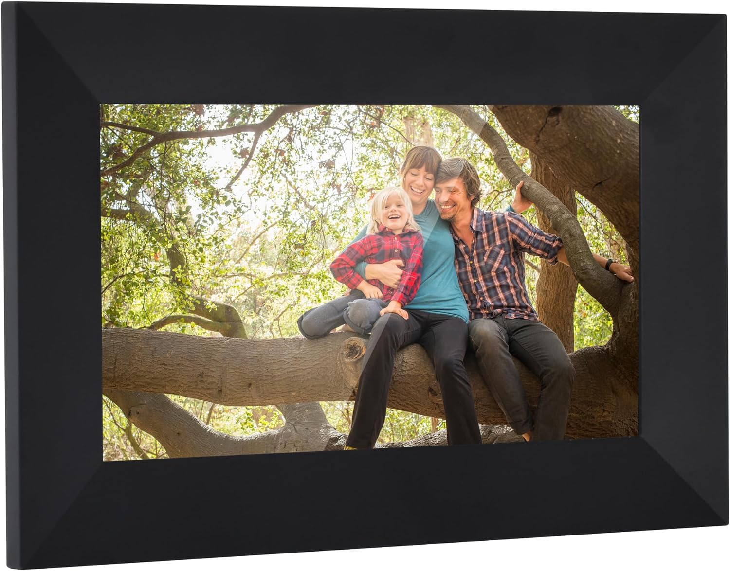 Kodak 7 Inch Black Digital Picture Frame 32GB Storage, Auto-Rotate Instant Photo & Video Sharing Perfect for Family Photos Remote Uploads, Digital Display, Easy Setup