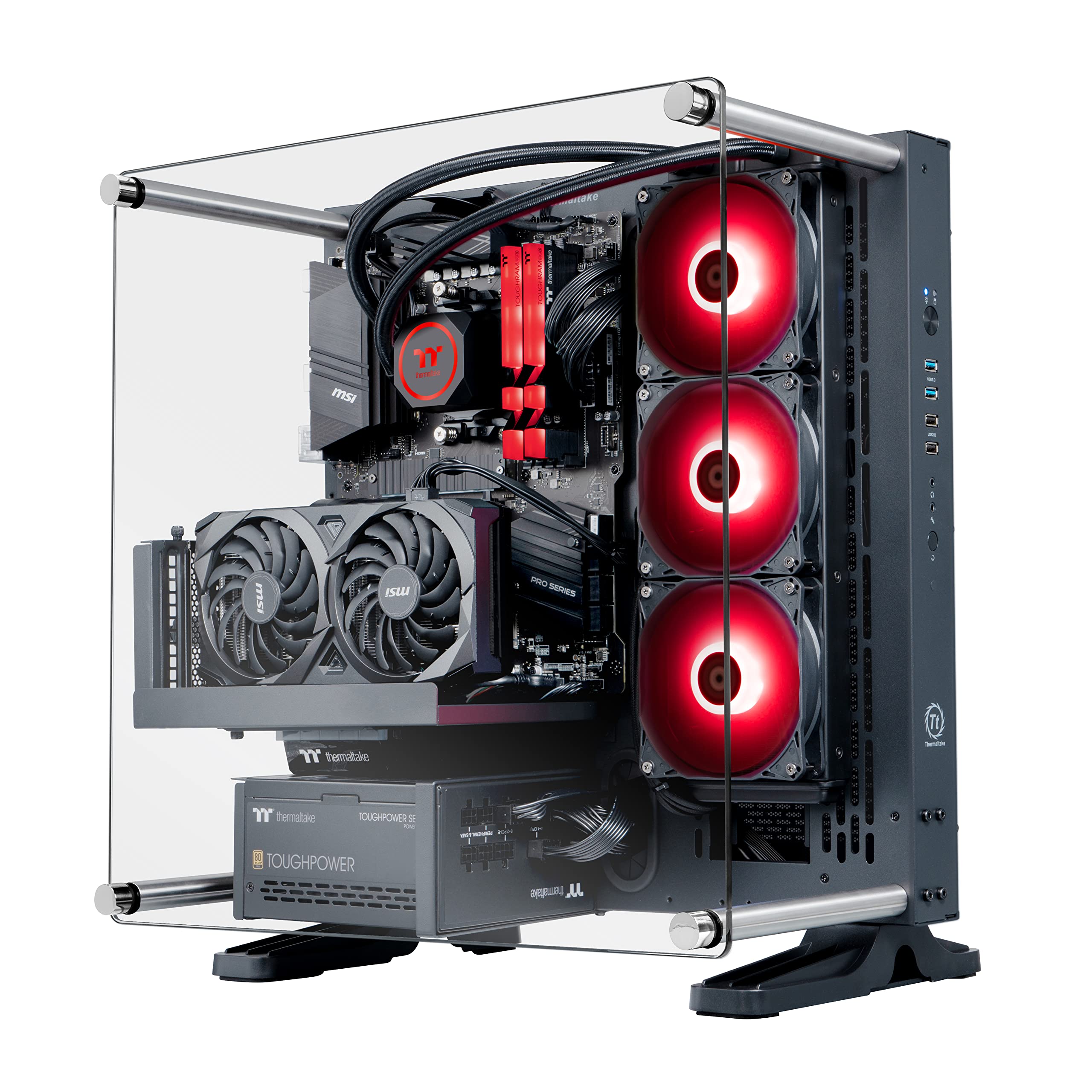 Amazon | Thermaltake Shadow i360T R4 AIO 液体冷却 CPU ゲーミングPC 