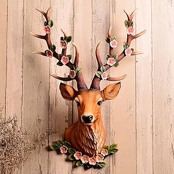 Amazon.co.jp: 鹿の壁飾りアート 動物の頭の幾何学 鹿の頭のホーム Amazon.co.jp: 鹿の壁飾りアート 動物の頭の幾何学 鹿の頭のホーム