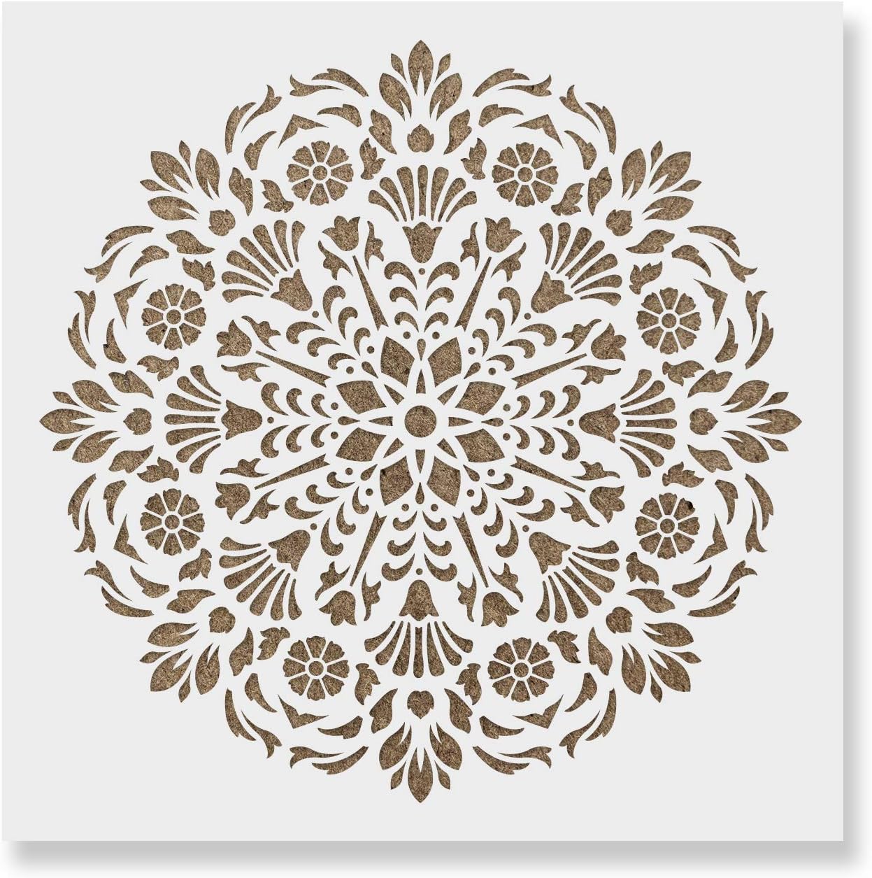 Lirio Mandala Stencil - Reusable Mandala Craft Stencil
