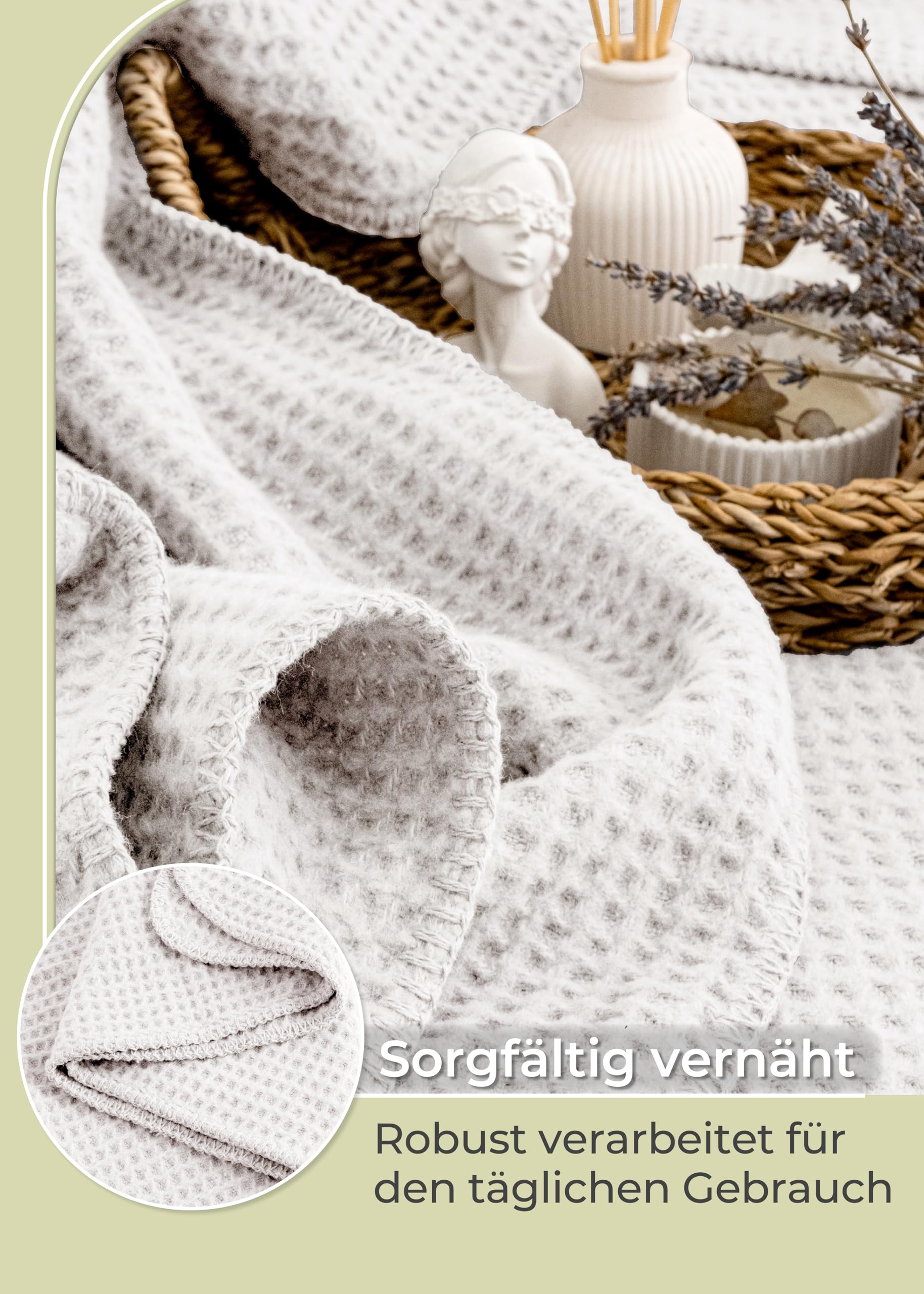 LAYNENBURG Premium Katoenen deken 150 x 200 cm, Oeko-Tex 100 cm, katoenmix, knuffeldeken, deken als woondeken, bankdeken en bankdeken, wollen deken, behaaglijk, warm, van katoen, oudroze