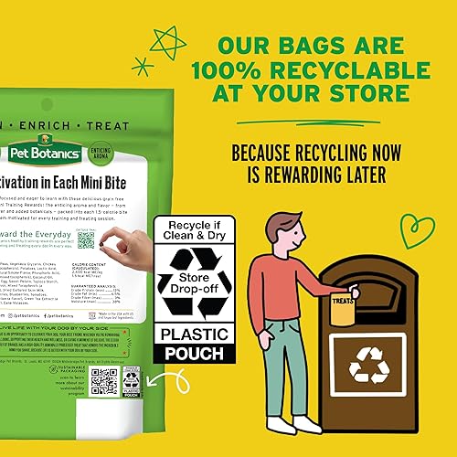 Vista 43 de Pet Botanics premios de entrenamiento, Mini, 4 onza., Bacon