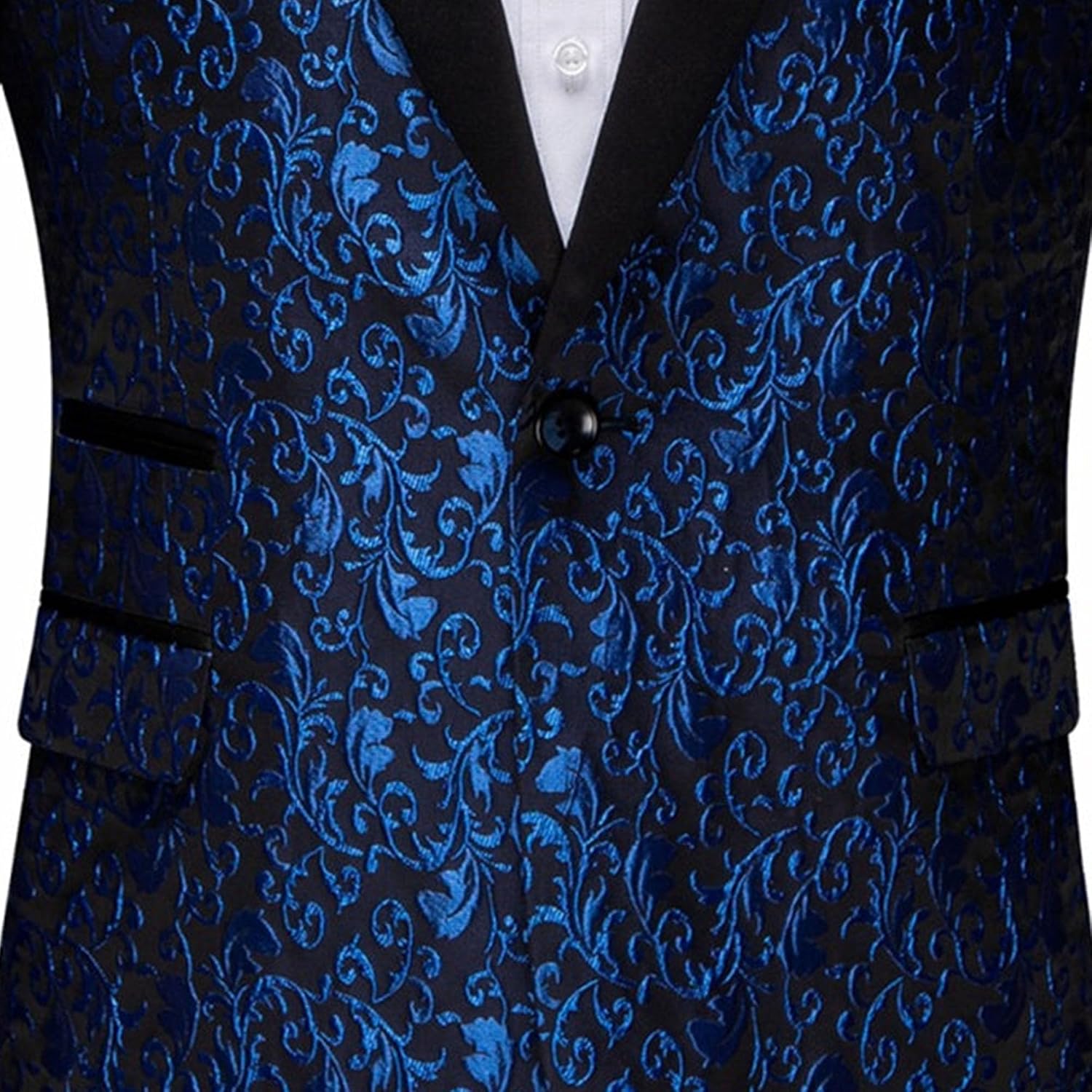 Men's Flower Shawl Lapel Suit Pants 2 Piece Floral Tuxedo for Party Floral Tuxedo Set for Men